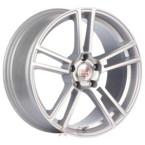 Диски 1000 Miglia MM1002 8x18 5*112 ET35 DIA66.6 Matt Silver Polished Литой купить с бесплатной доставкой в пункты выдачи в Петербурге